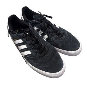 Men's Adidas Busenitz Size 13 Skateboarding Shoe Black White Suede